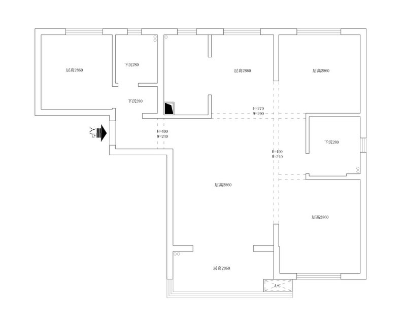 長豐城現代簡約風格裝修效果圖