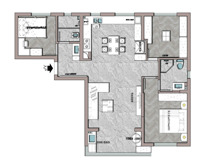 長豐城現代簡約風格裝修效果圖