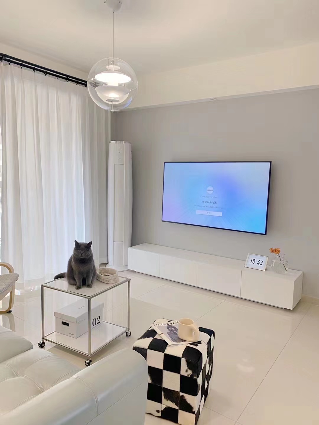 地鐵時代常青城107平現代簡約風格裝修效果圖