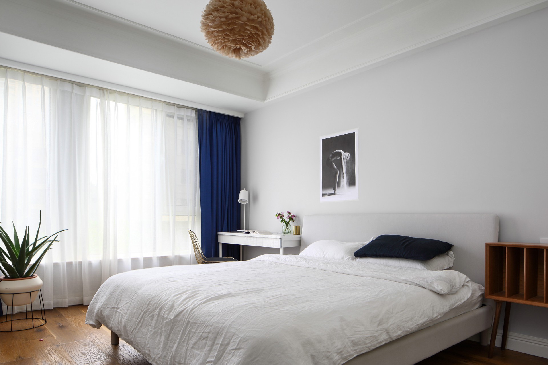 地鐵時代常青城107平現代簡約風格裝修效果圖