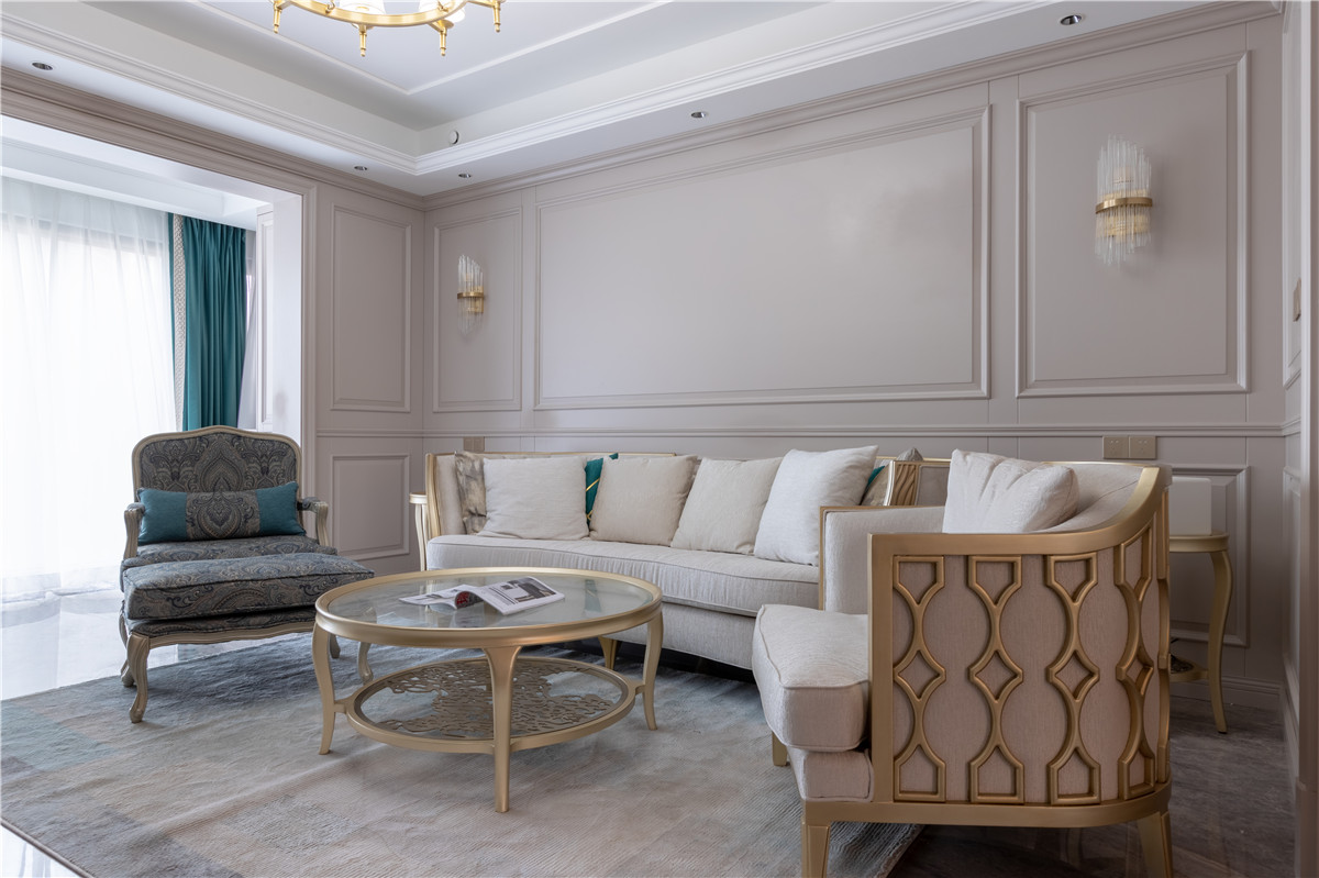 華發外灘首府美式輕奢風格裝修效果圖