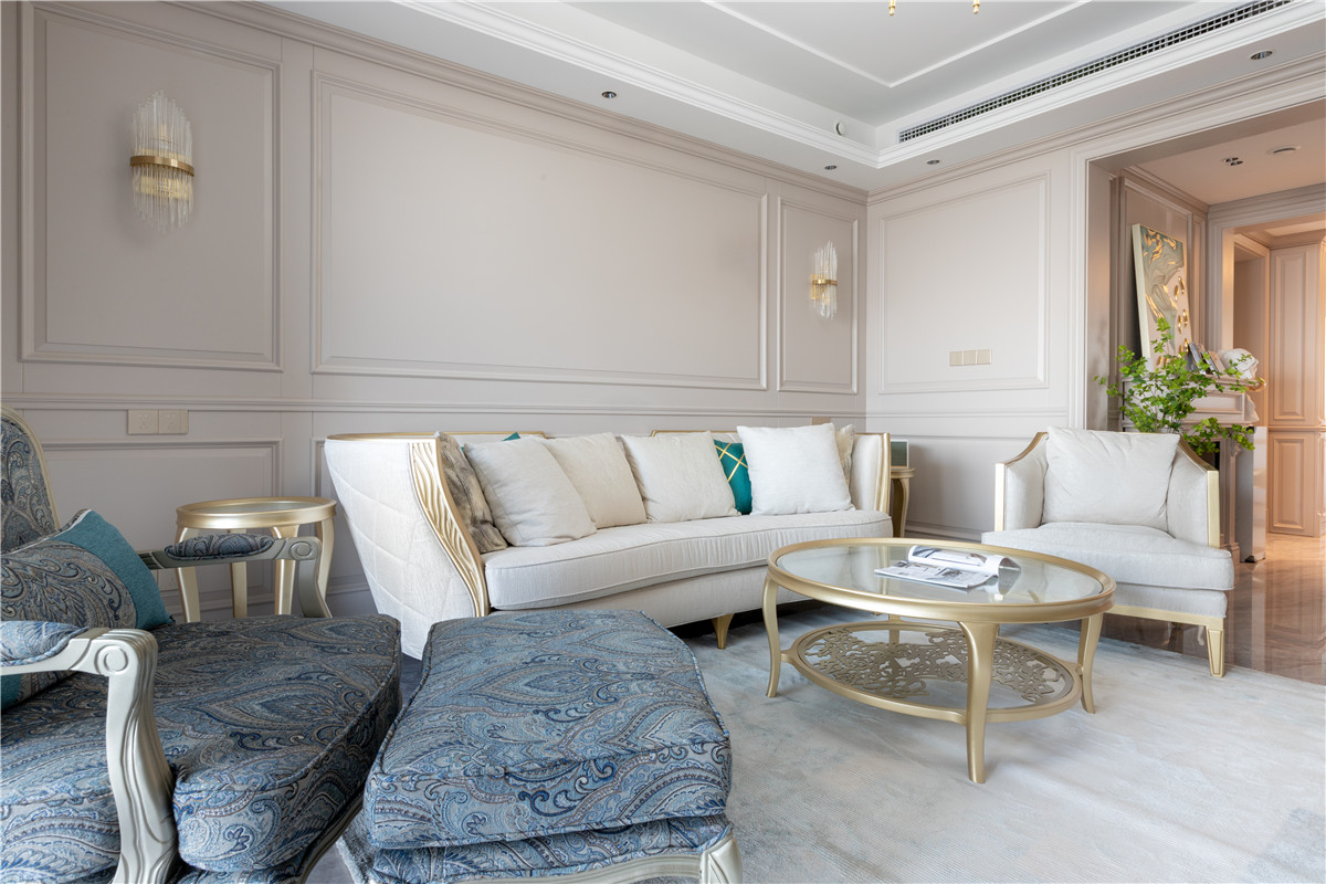 華發外灘首府美式輕奢風格裝修效果圖