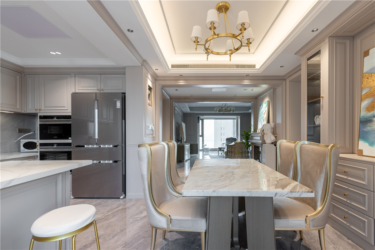 華發外灘首府美式輕奢風格裝修效果圖