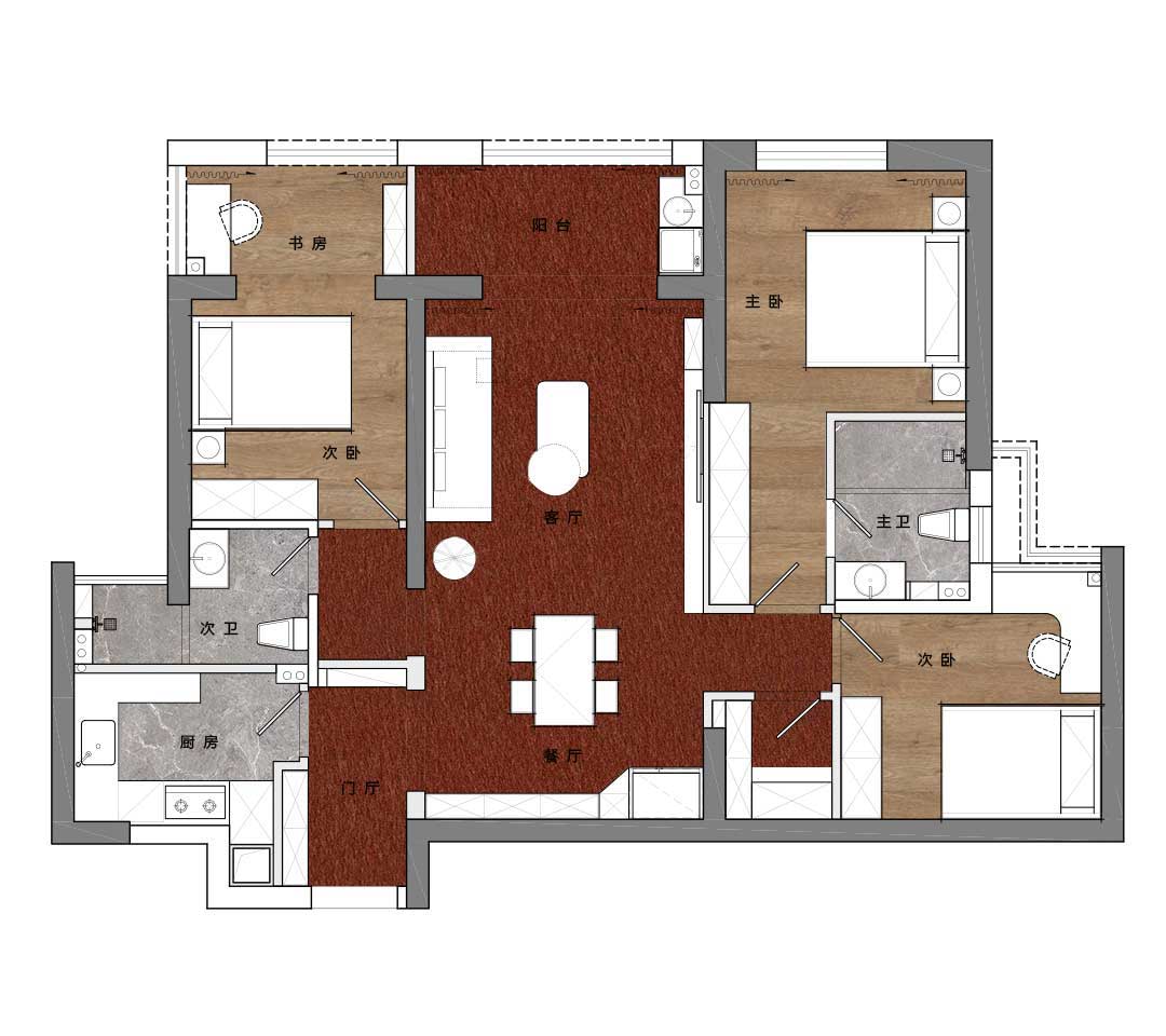 復地海上海現代風格裝修效果圖