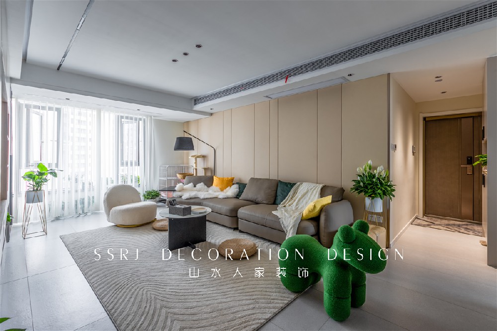新華尚水灣現代極簡風格裝修效果圖