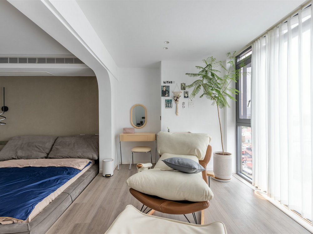 愛家名校華城現代風格復式樓裝修效果圖