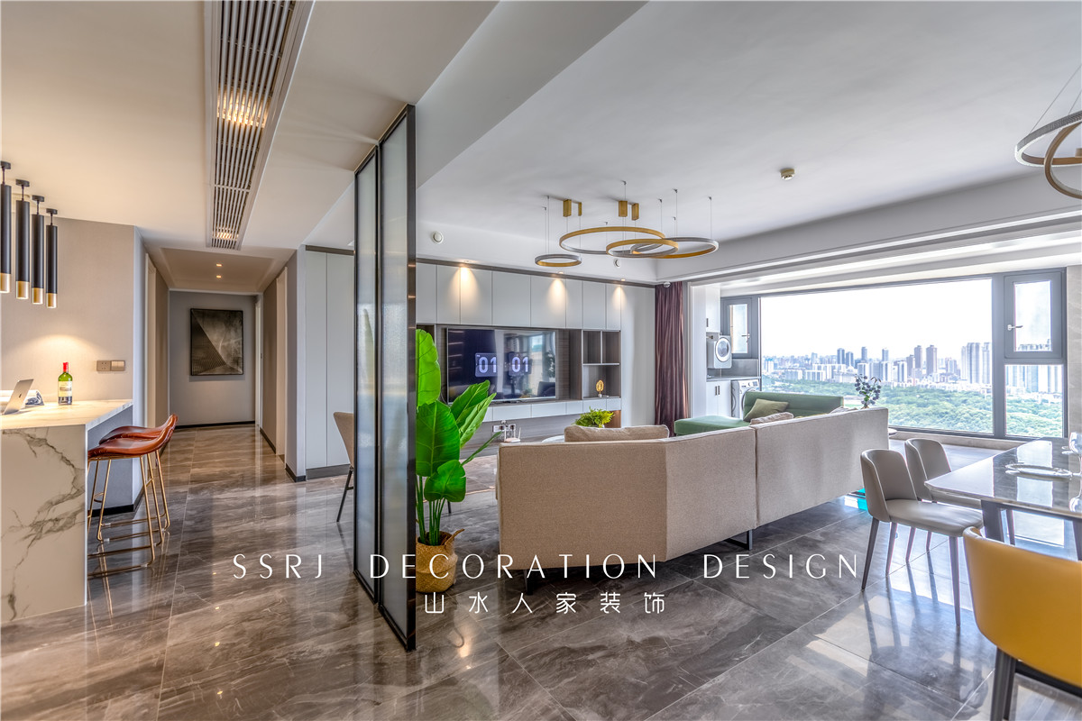 月湖琴聲286平現代風格裝修效果圖