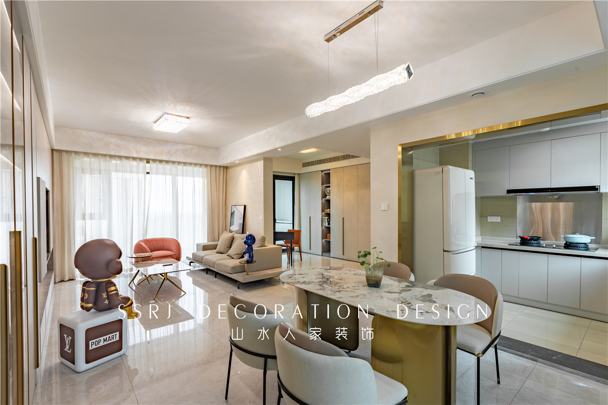 長存花園150平輕奢風格裝修效果圖