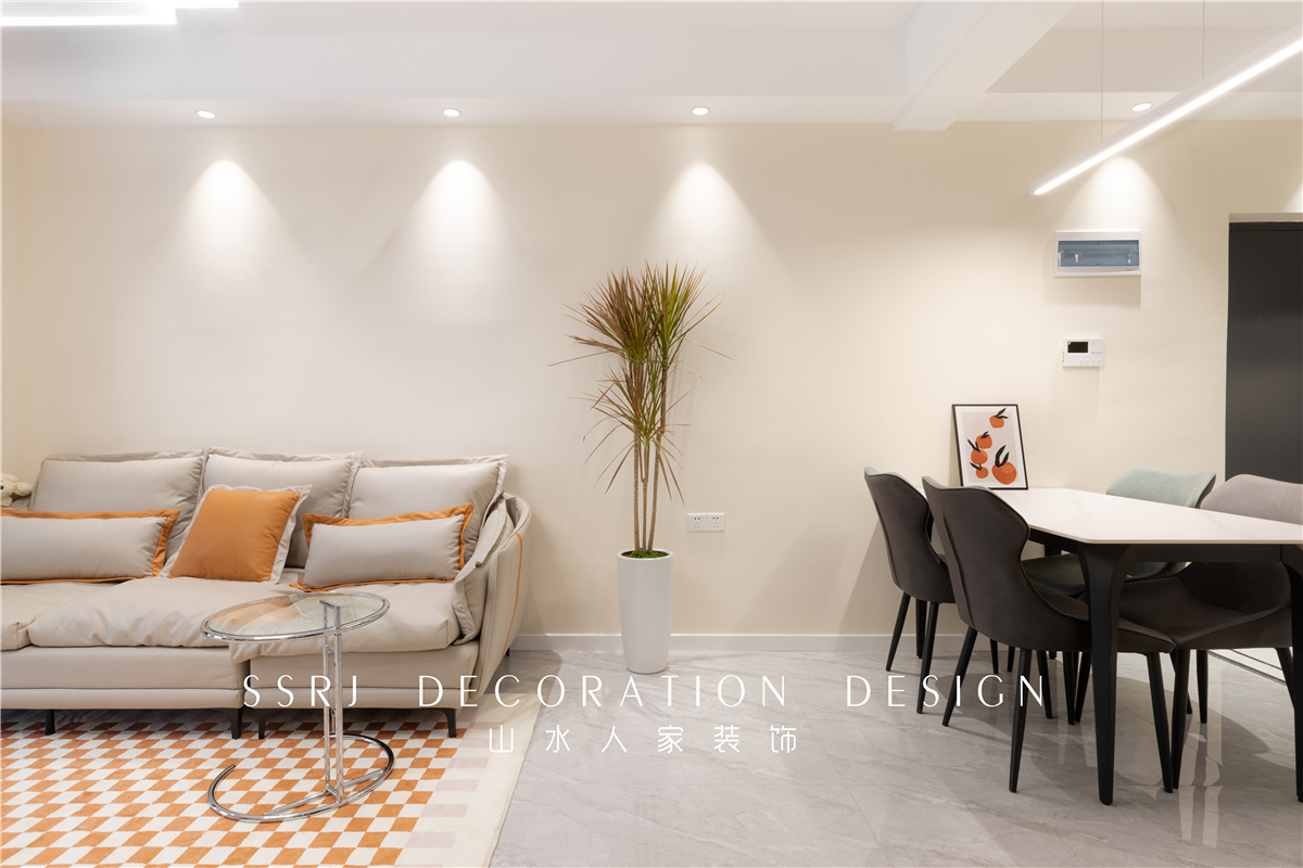 聯投花山郡97平現代風格裝修效果圖