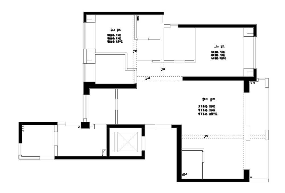 華發外灘首府180平現代風格裝修效果圖