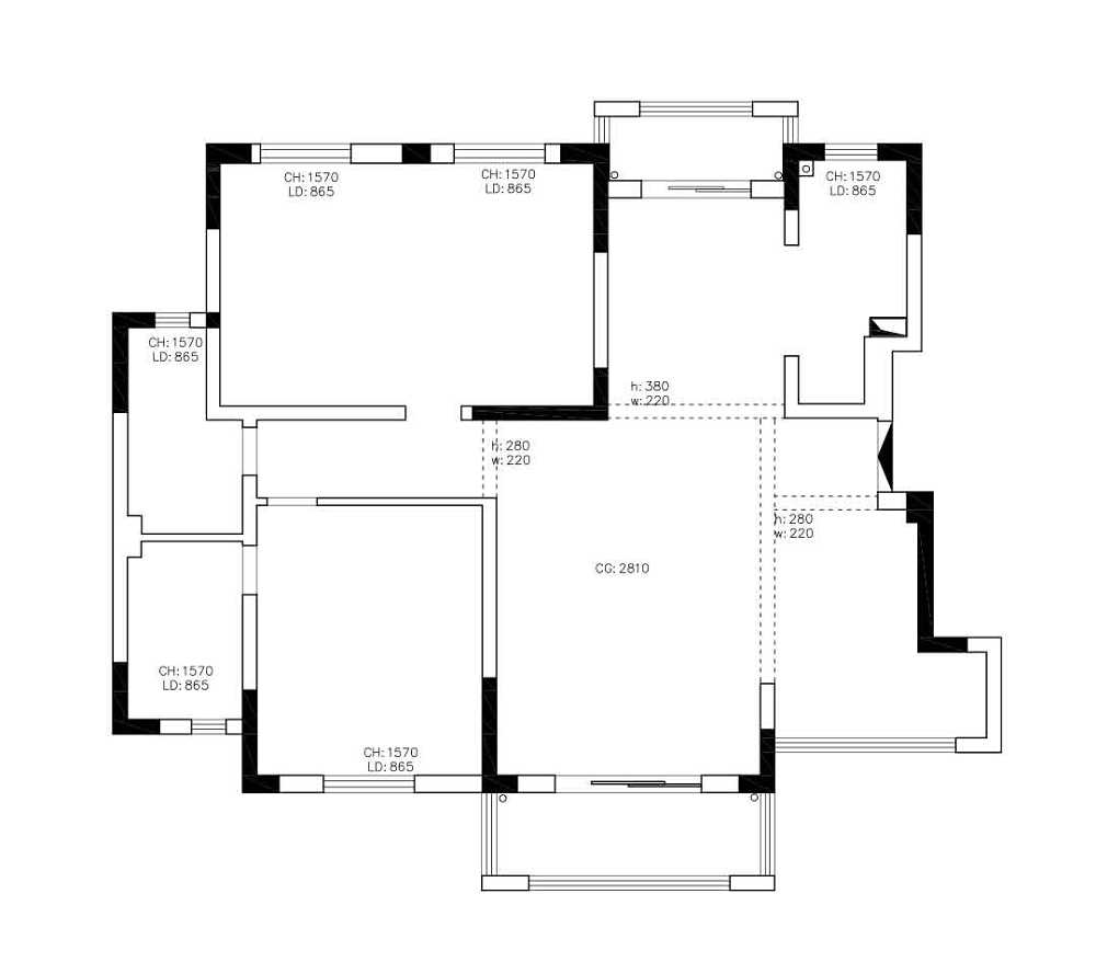 葛洲壩世紀花園混搭風格裝修效果圖