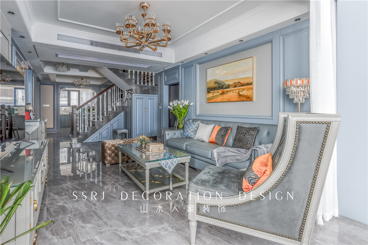 聯投金色港灣美式風格裝修效果圖