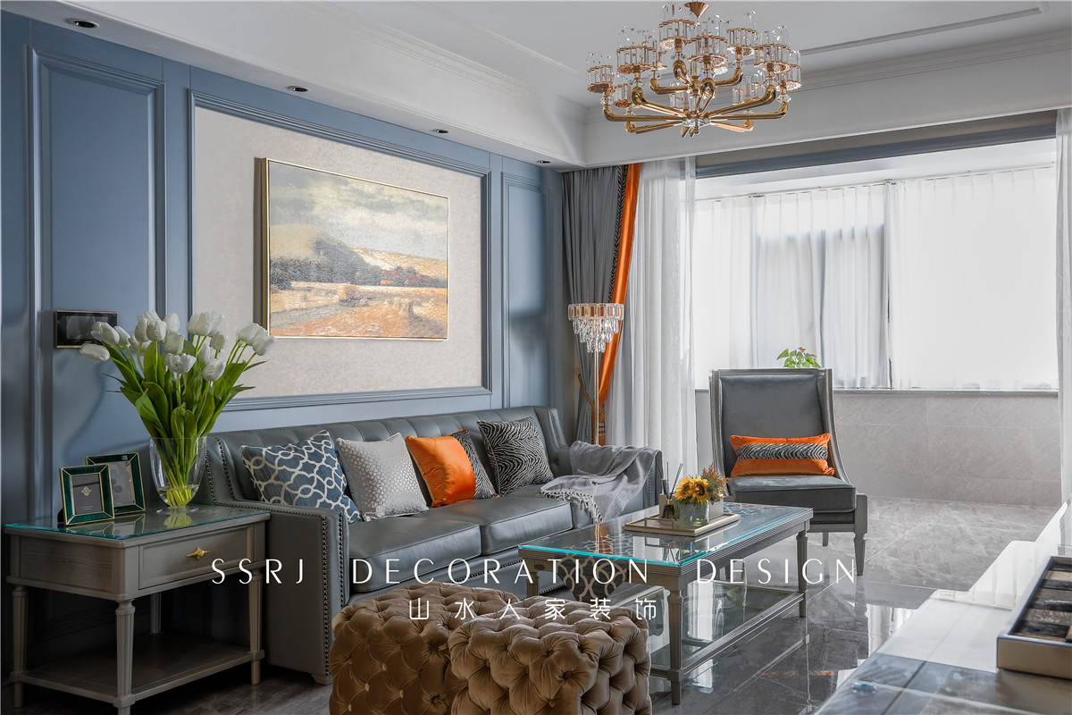 聯投金色港灣美式風格裝修效果圖