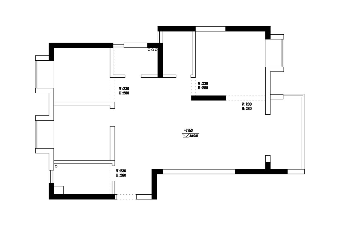 南益名悅華府極簡風格裝修效果圖