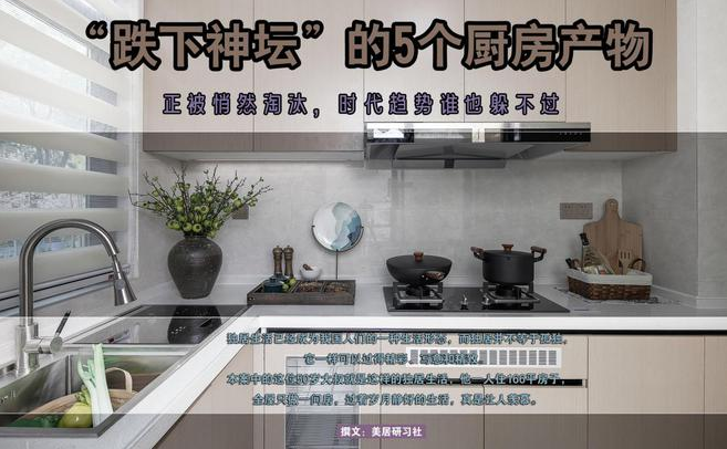山水人家裝飾：“跌下神壇”的5個廚房產物，正被悄然淘汰，時代趨勢誰也躲不過
