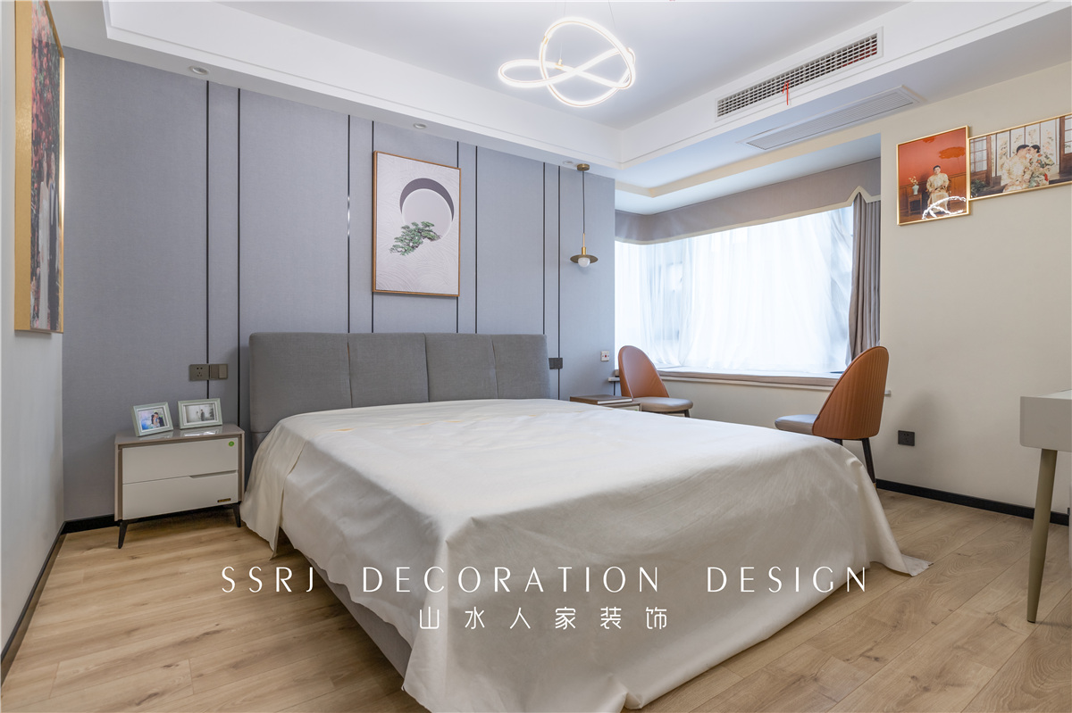 龍湖春江酈城現代中式風格裝修效果圖