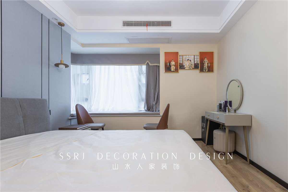 龍湖春江酈城現代中式風格裝修效果圖