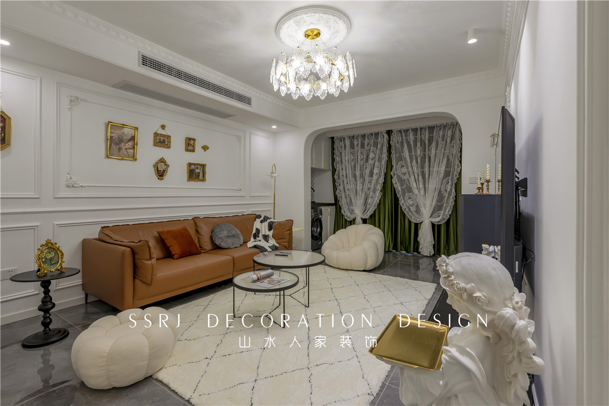 梧桐花園法式復古風格裝修效果圖