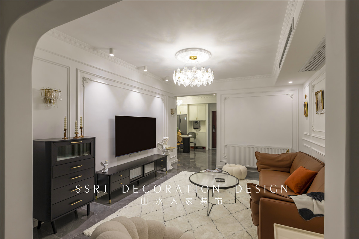 梧桐花園法式復古風格裝修效果圖