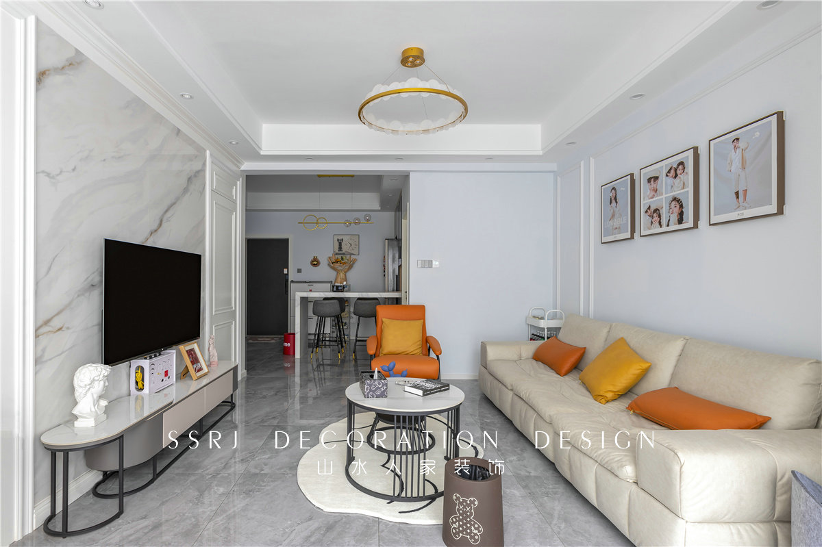 錦繡龍潭混搭風格實景裝修效果圖