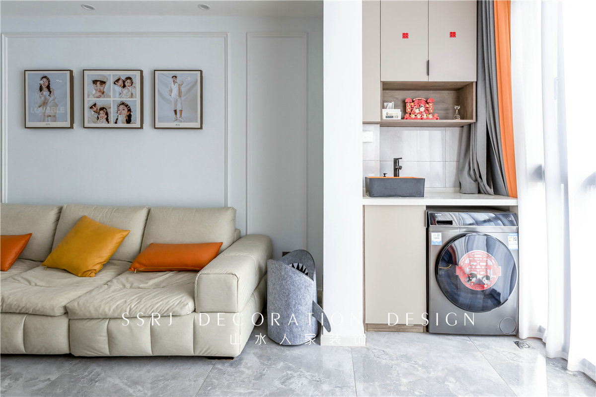 錦繡龍潭混搭風格實景裝修效果圖