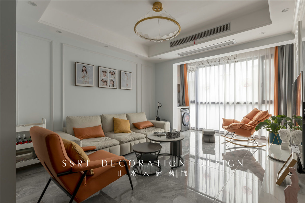 錦繡龍潭混搭風格實景裝修效果圖