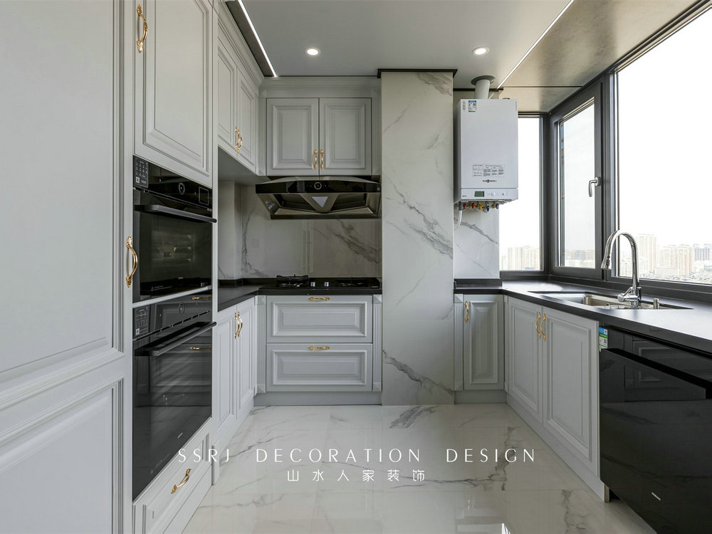 金色華府現代法式風格實景裝修效果圖