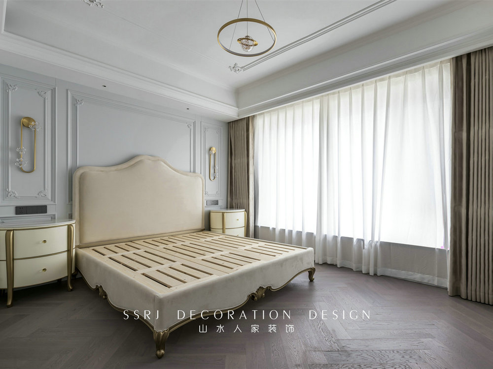 金色華府現代法式風格實景裝修效果圖