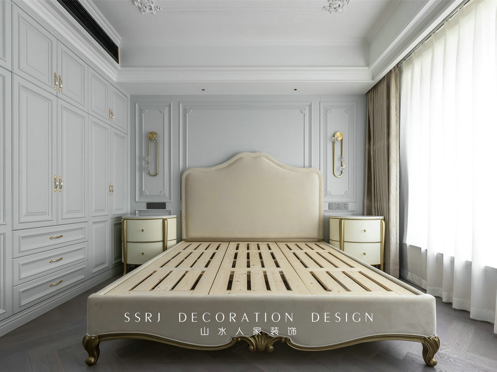 金色華府現代法式風格實景裝修效果圖