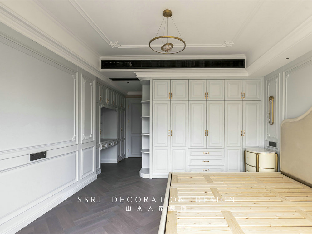 金色華府現代法式風格實景裝修效果圖