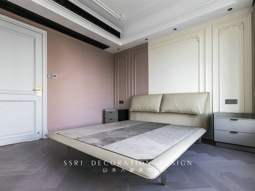 金色華府現代法式風格實景裝修效果圖