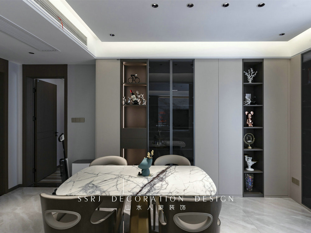 洺悅御府現代風格實景裝修效果圖