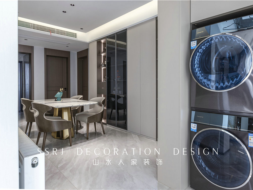 洺悅御府現代風格實景裝修效果圖