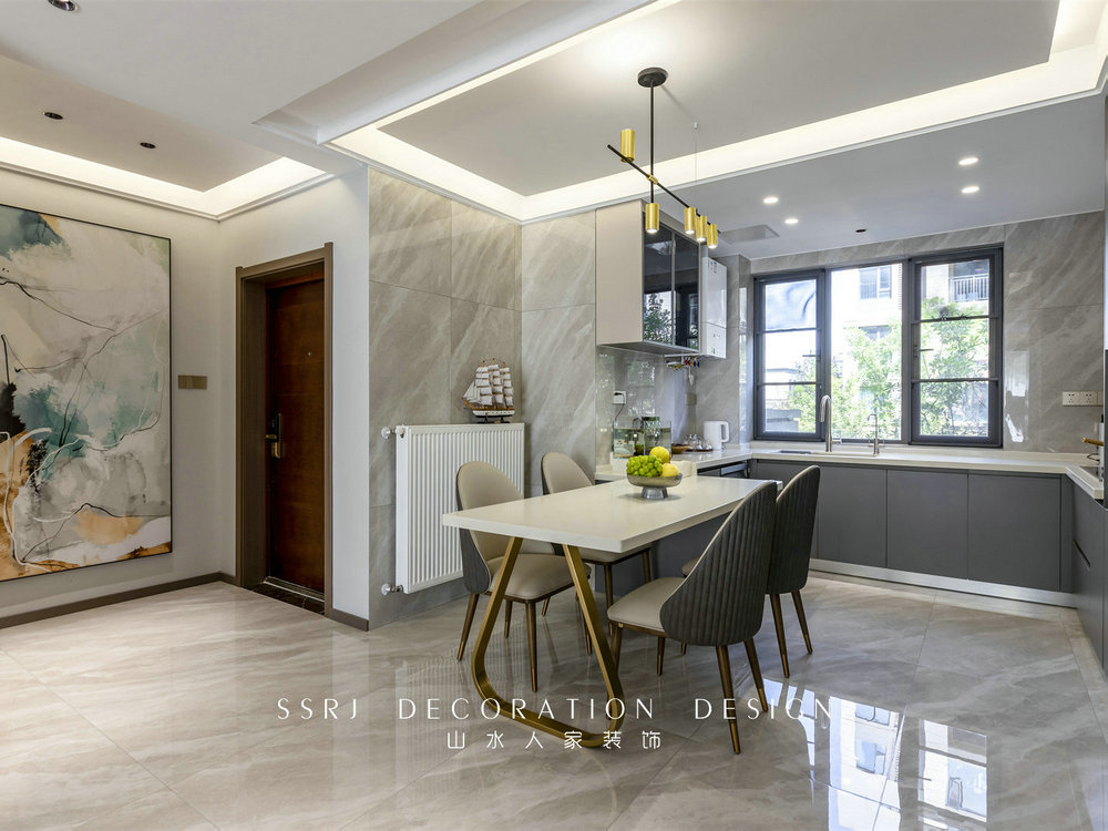 洺悅御府現代風格實景裝修效果圖