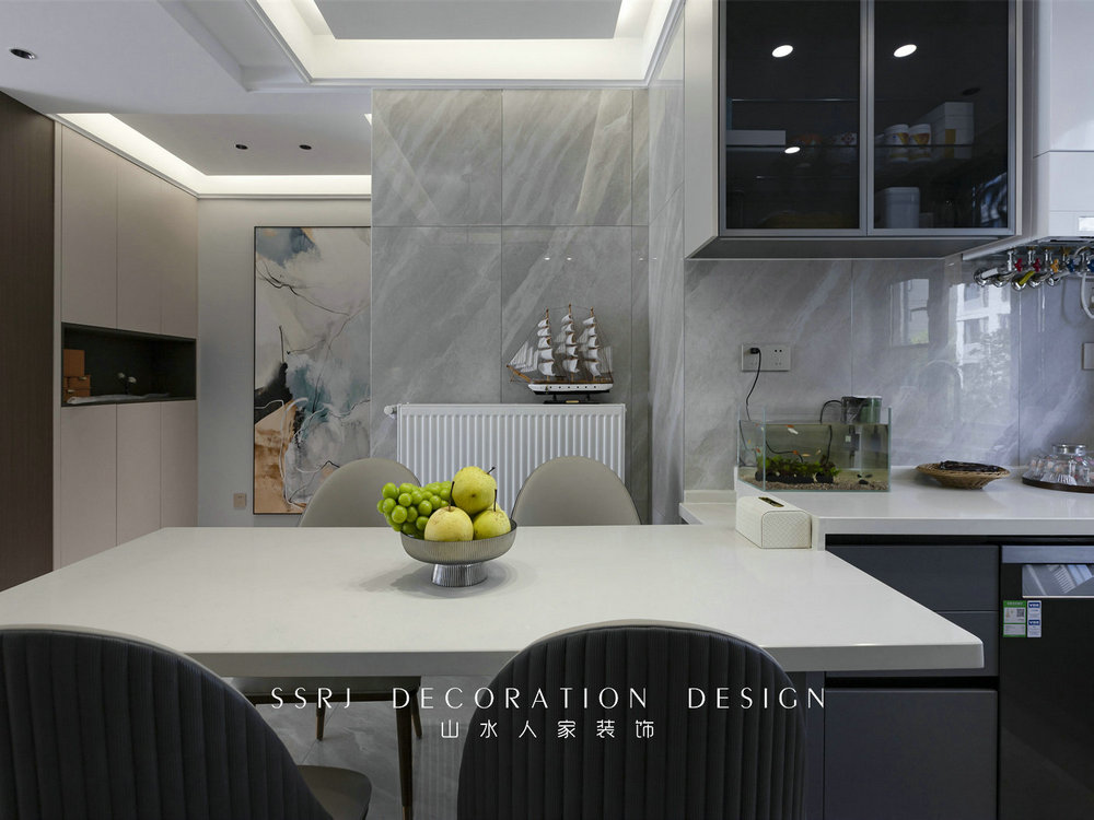 洺悅御府現代風格實景裝修效果圖