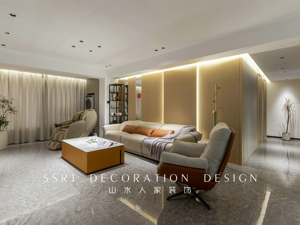 正榮紫闕臺現代簡約風格實景裝修效果圖