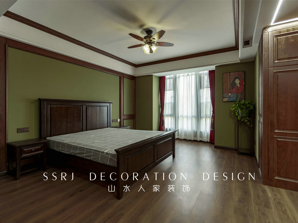 海倫小鎮復古美式風格實景裝修效果圖