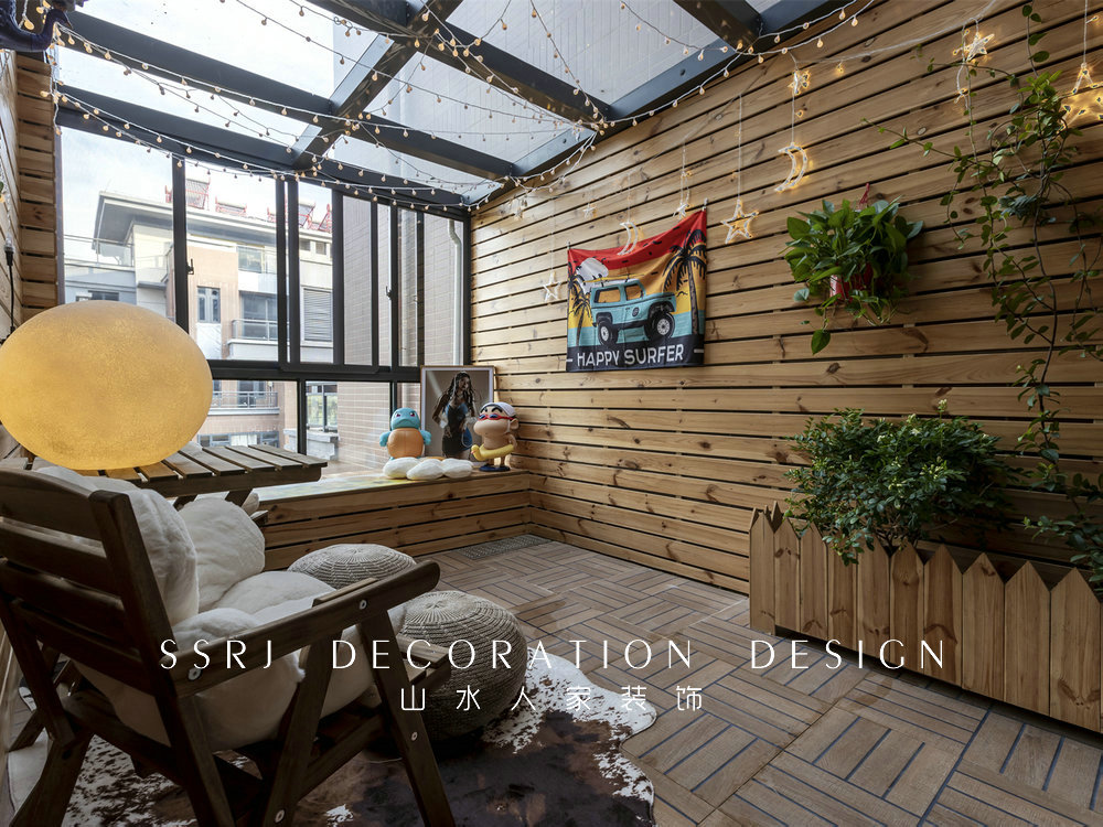 海倫小鎮復古美式風格實景裝修效果圖