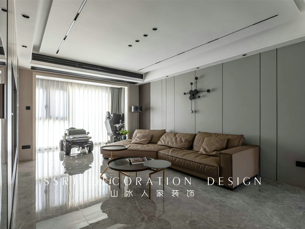 中建鉑公館現代風格實景裝修效果圖