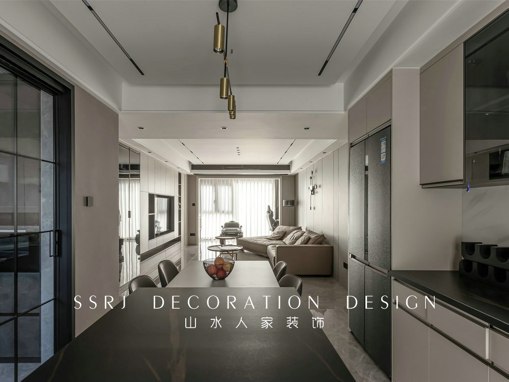 中建鉑公館現代風格實景裝修效果圖