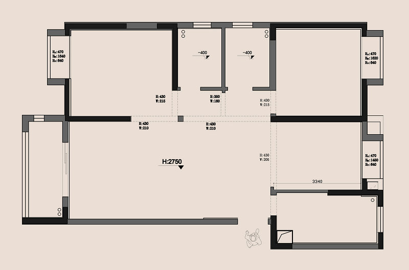 中建鉑公館現代簡約風格裝修效果圖