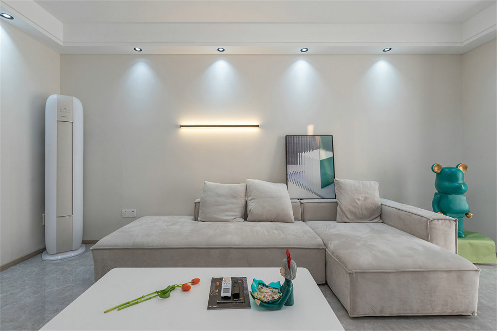 中建鉑公館105平現代簡約風格裝修效果圖