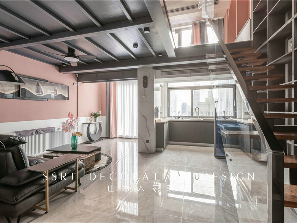 復地海上?，F代風格loft裝修效果圖