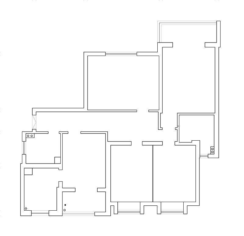 康橋小區法式奶油風格裝修效果圖
