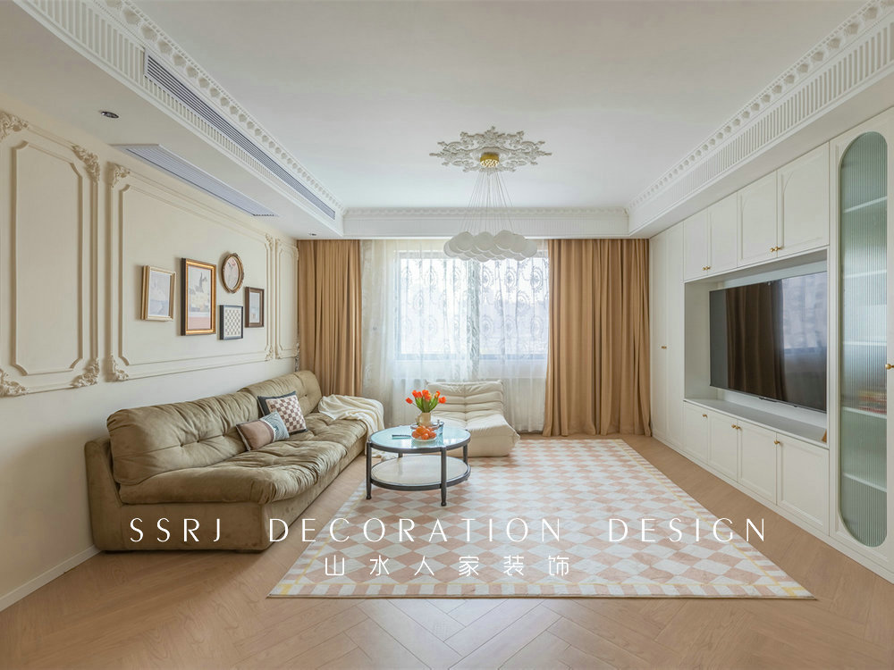 康橋小區法式奶油風格裝修效果圖