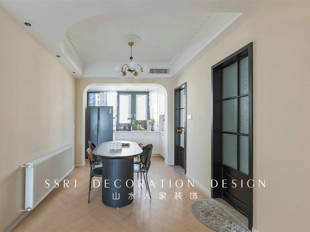 康橋小區法式奶油風格裝修效果圖