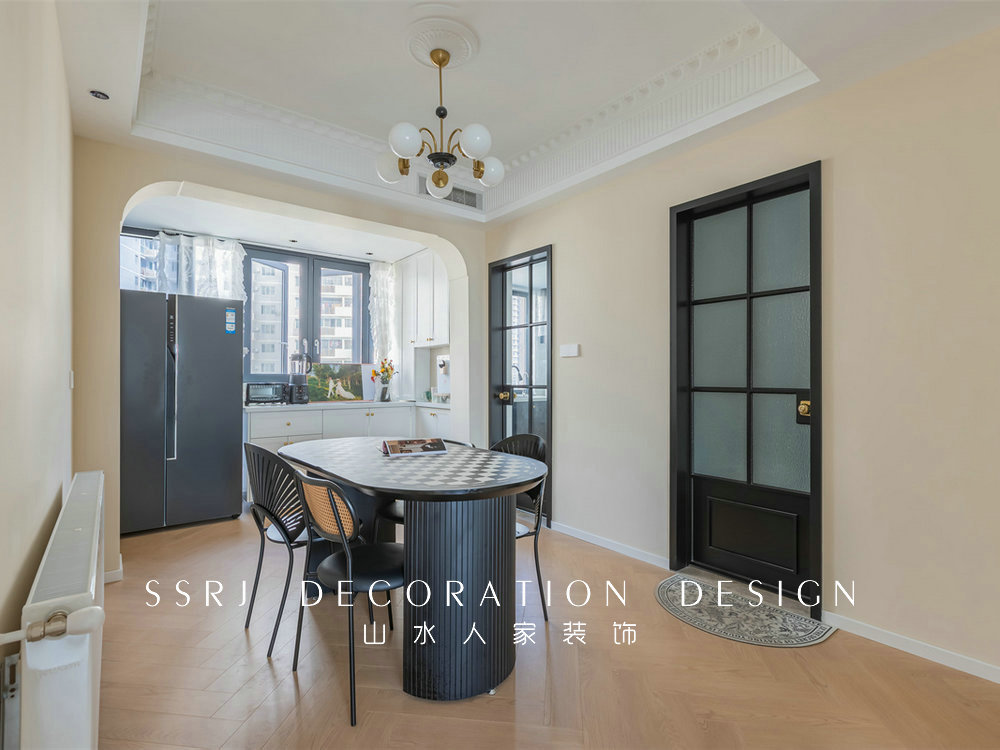 康橋小區法式奶油風格裝修效果圖