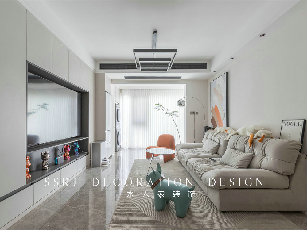 中建鉑公館110平現代風格裝修效果圖