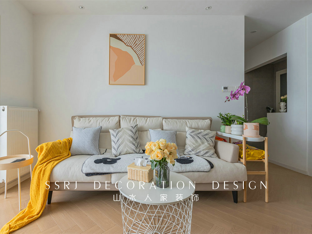 東湖城簡約奶油風格裝修效果圖