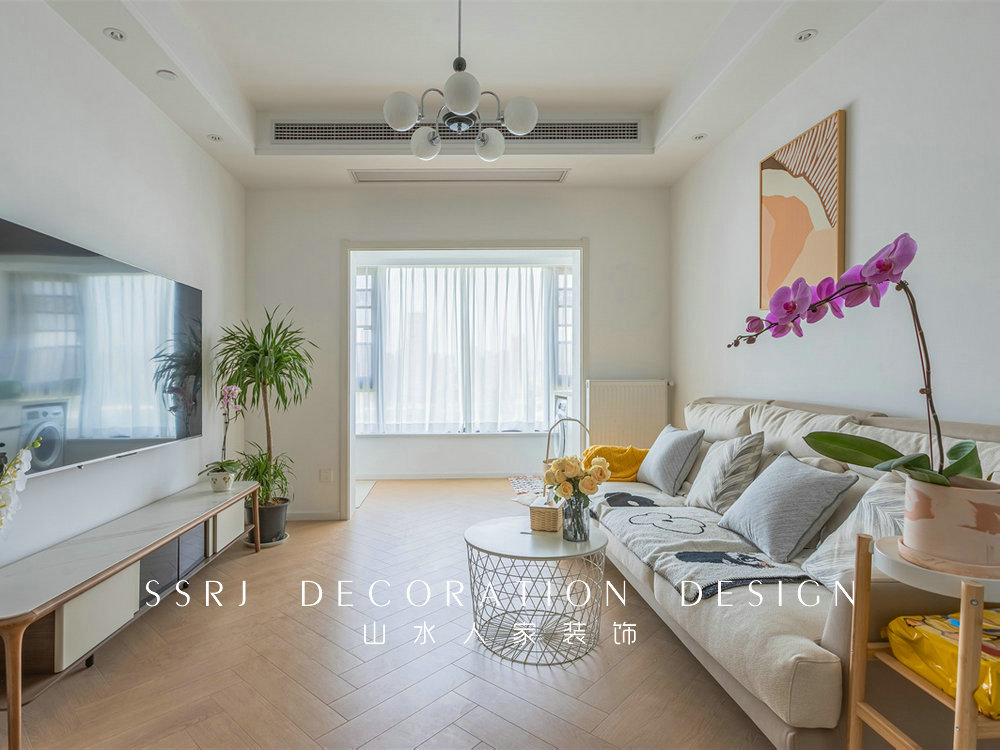 東湖城簡約奶油風格裝修效果圖